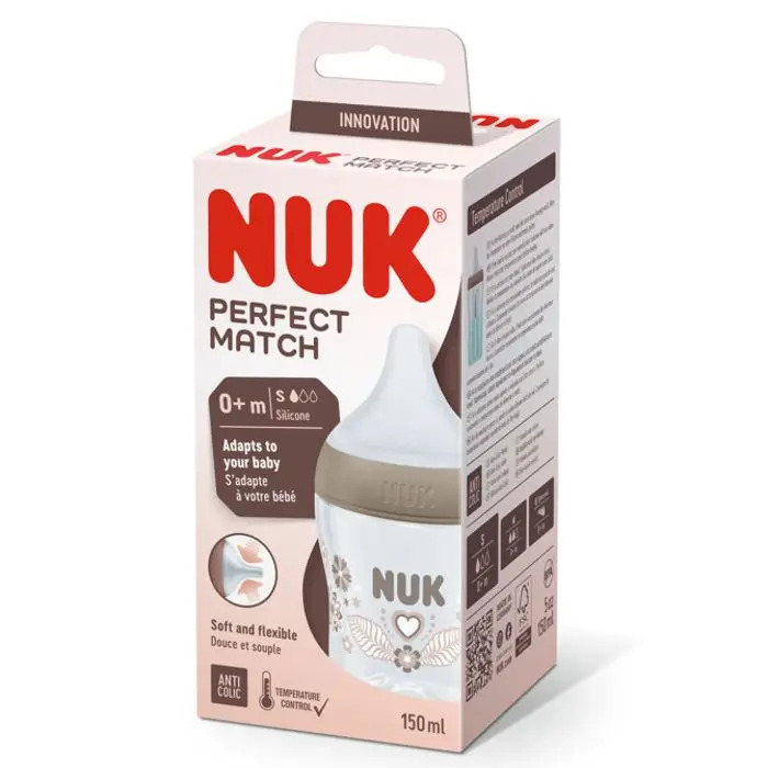NUK Perfect Match bočica 150 ml 0m+, srce – detalj 3
