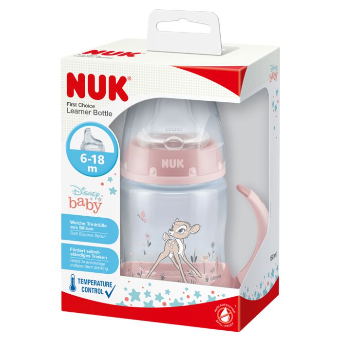 NUK boca za učenje pijenja Bambi sa indikatorom temperature 150 ml – detalj 3