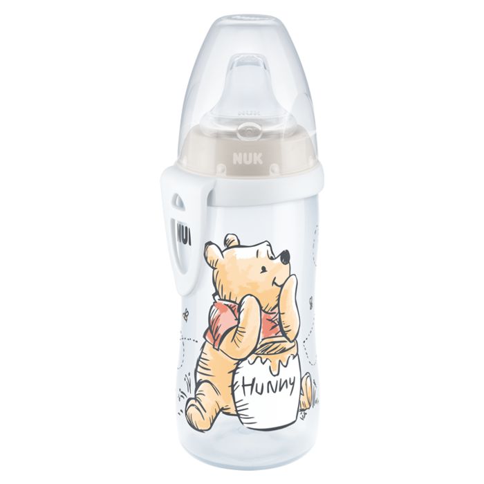NUK Active čaša sa silikonskim nastavkom Winnie the Pooh Medo 300 ml 12m+