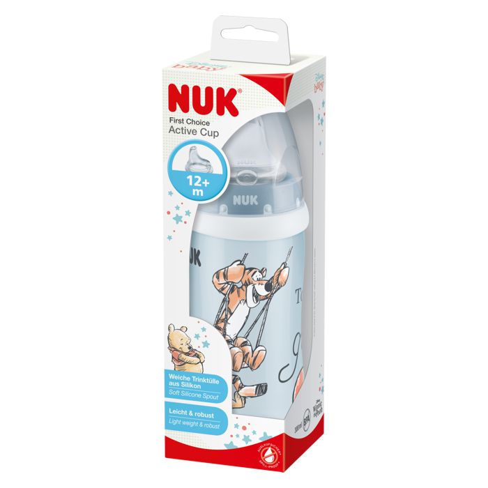NUK Active čaša sa silikonskim nastavkom Winnie the Pooh Tigar 300 ml 12m+ – detalj 2