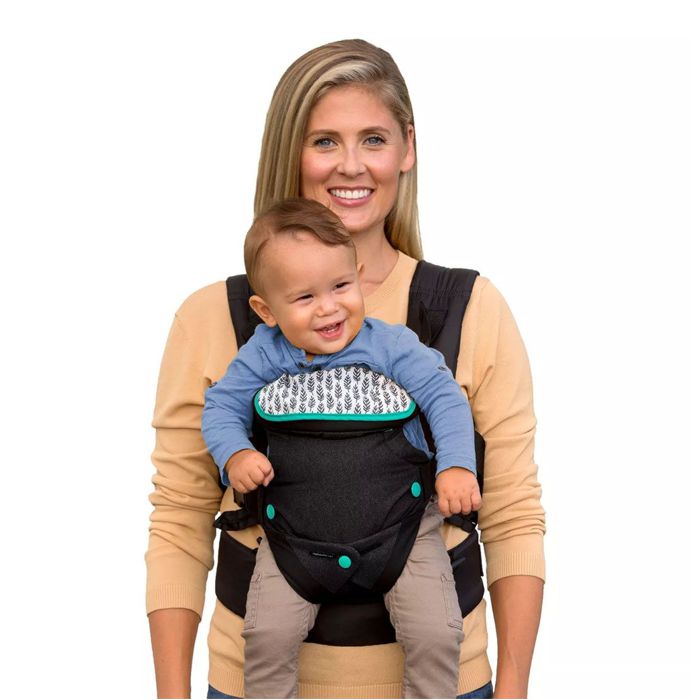 Infantino Flip Advanced 4 u 1 Denim nosiljka za bebe, 3,5-14,5 kg – detalj 4