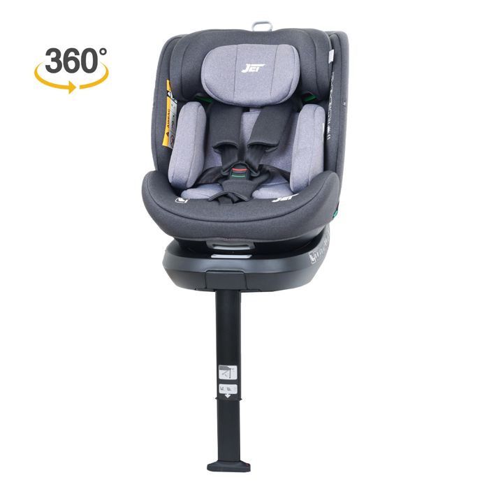 Jungle autosjedalica Jet 360° ISOFIX i-Size 0–12 god (40–150 cm) siva