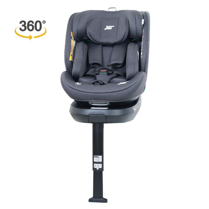 Jungle autosjedalica Jet 360° ISOFIX i-Size 0–12 god (40–150 cm) crna