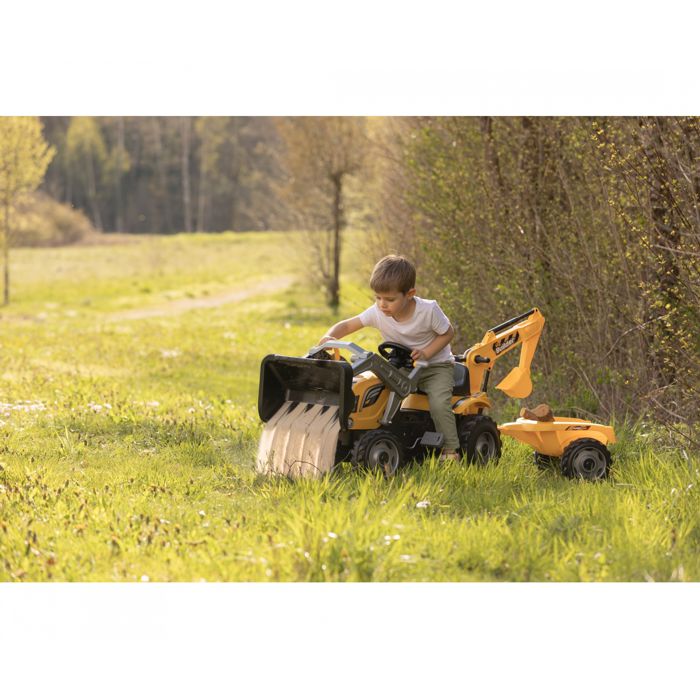 Smoby dječiji traktor Builder Max s bagerom i prikolicom na pedale – detalj 4