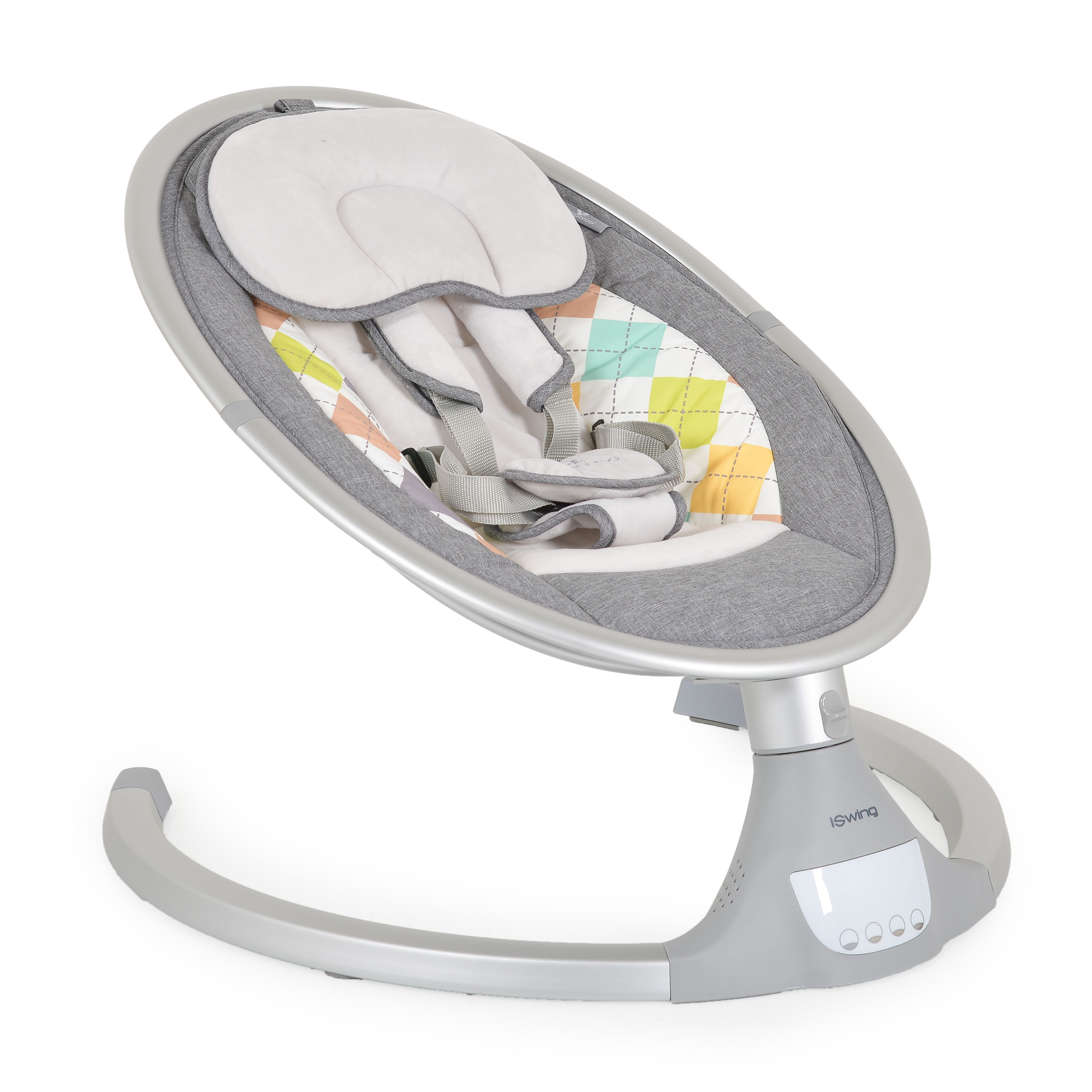 Cangaroo električna ljuljačka iSwing, Light grey – detalj 2