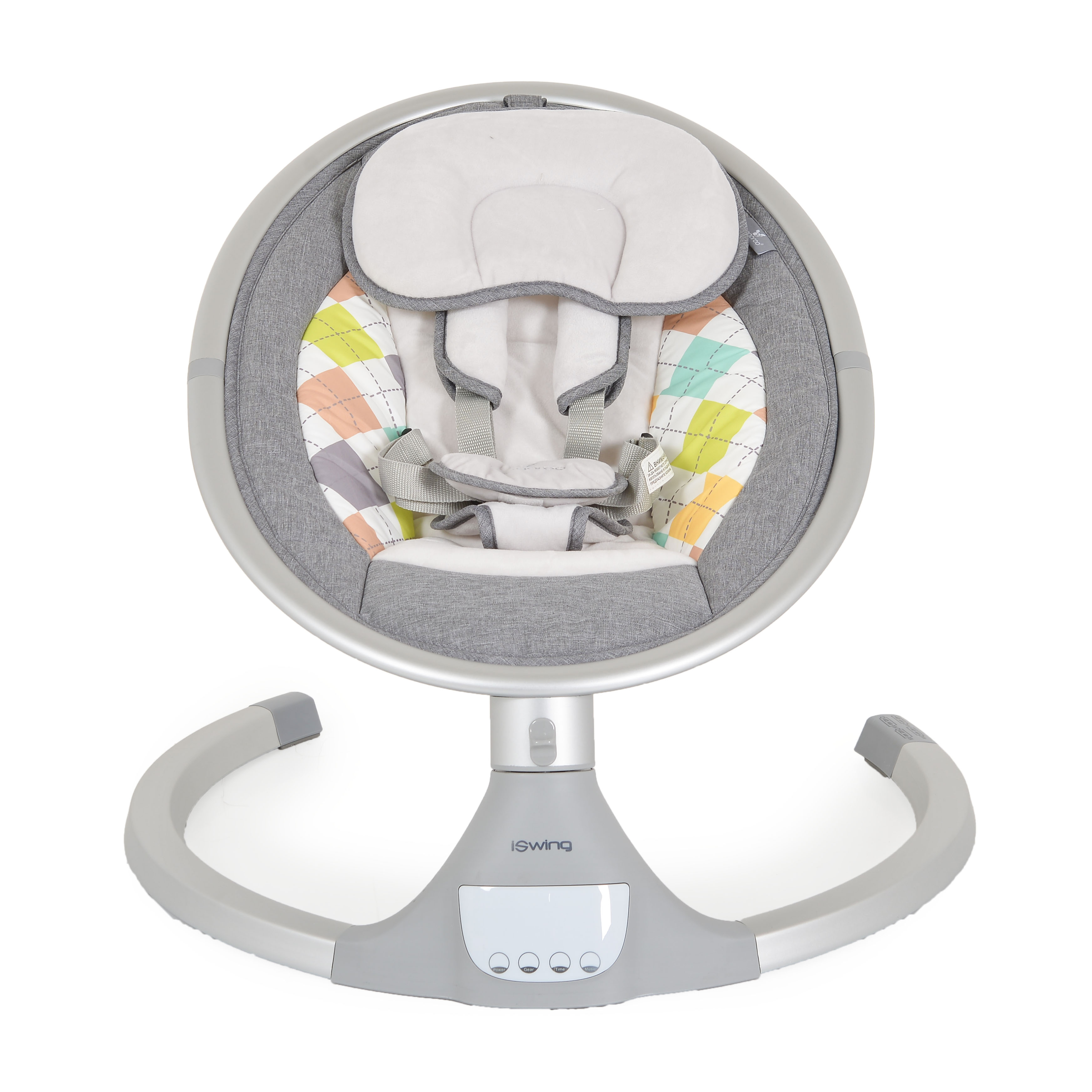 Cangaroo električna ljuljačka iSwing, Light grey – detalj 3