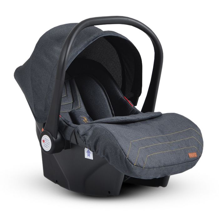 Moni dječija kolica 3 u 1 Midas, black – detalj 2