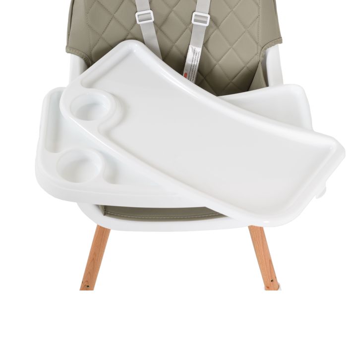 Cangaroo drvena hranilica 2 u 1 Gelato, siva – detalj 4