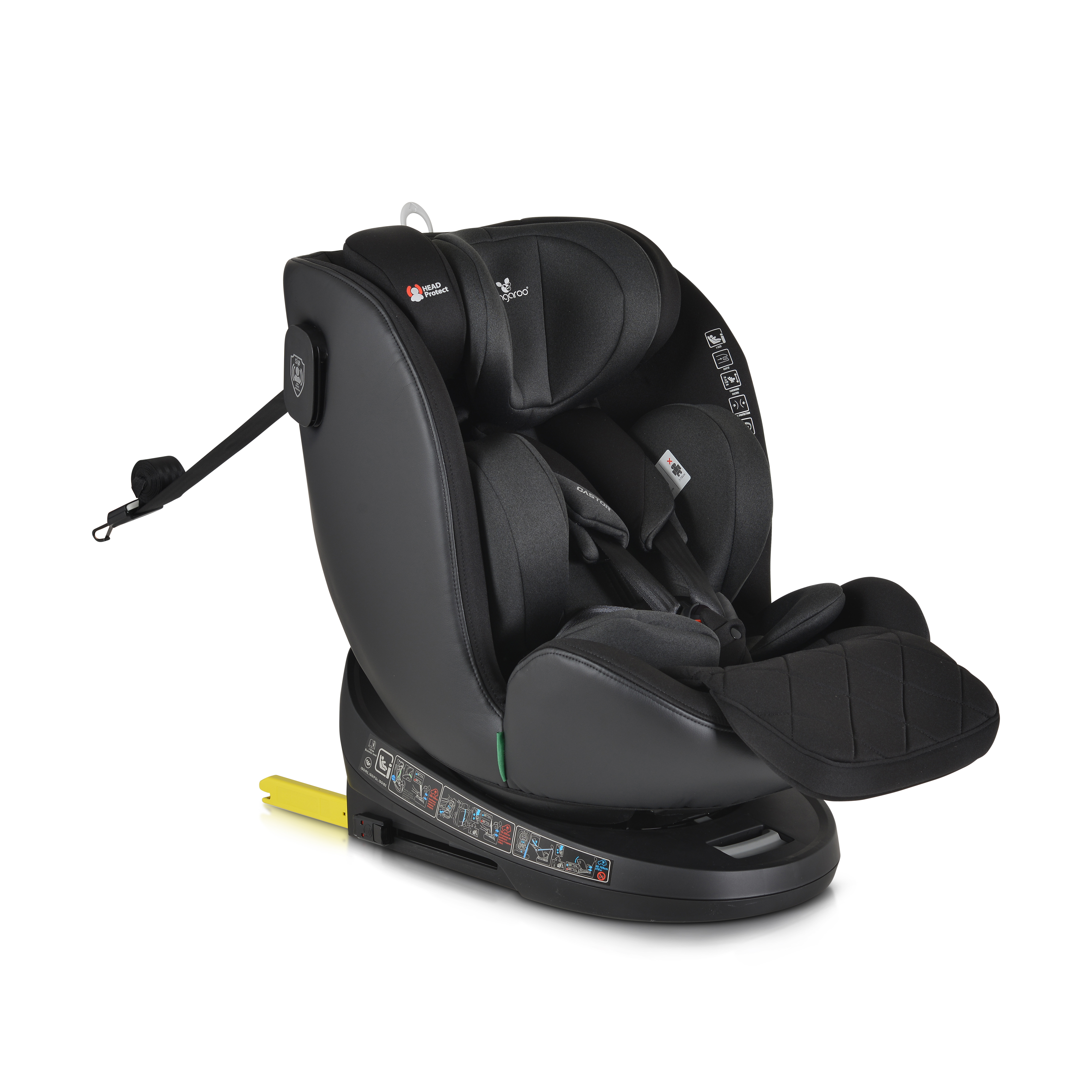 Cangaroo autosjedalica Castor i-Size, 40-150 cm, crna