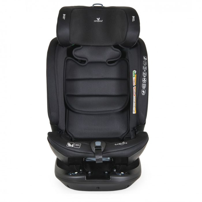 Cangaroo autosjedalica Gravity i-Size, 40-150 cm, siva – detalj 3