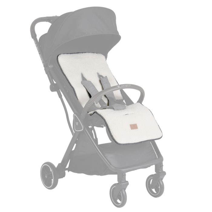 Cangaroo podloga za kolica Luxe, siva – detalj 3
