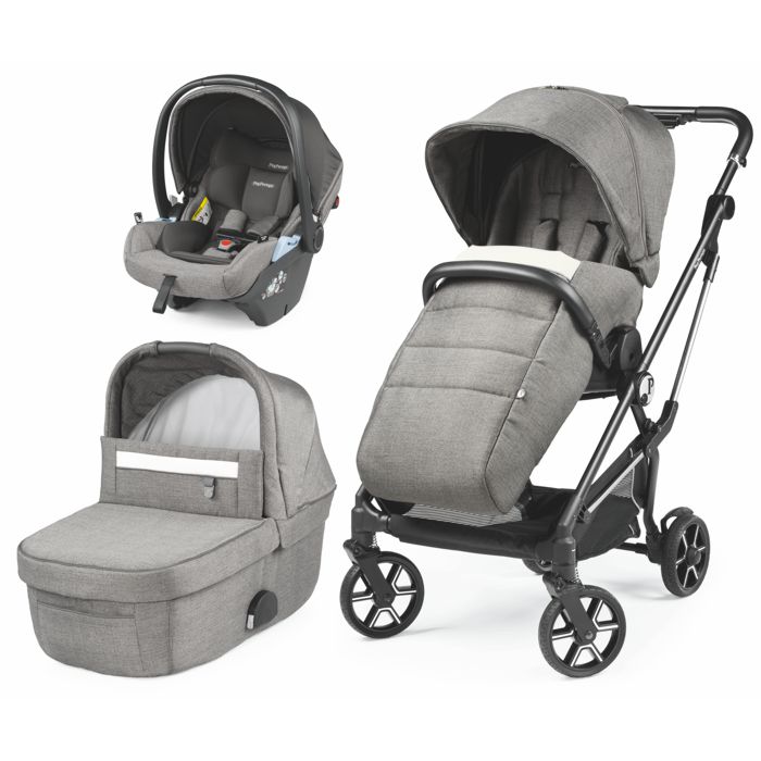 Peg Perego dječija kolica 3 u 1 Vivace Lounge modularni sistem City siva