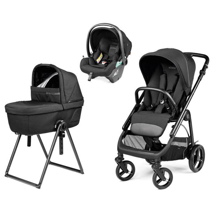 Peg Perego dječija kolica 3 u 1 Veloce Lounge modularni sistem True crna