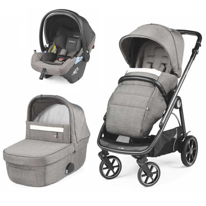 Peg Perego dječija kolica 3 u 1 Veloce Lounge modularni sistem City siva