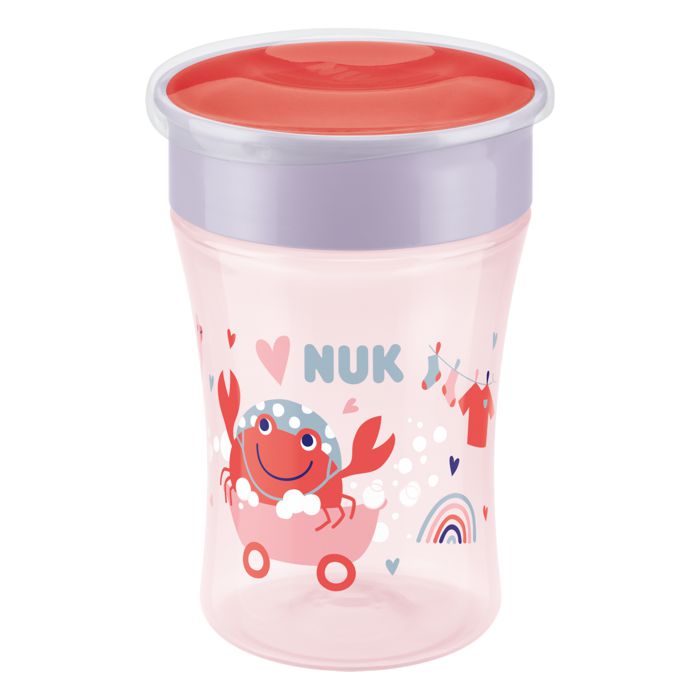 NUK Evolution Magic Cup 230 ml 8m+, crvena