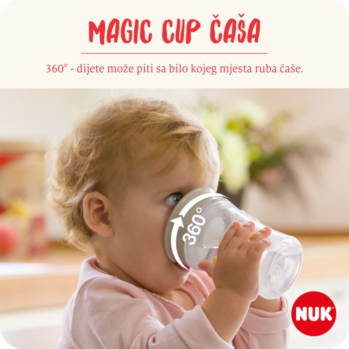 NUK Evolution Magic Cup 230 ml 8m+, crvena – detalj 2