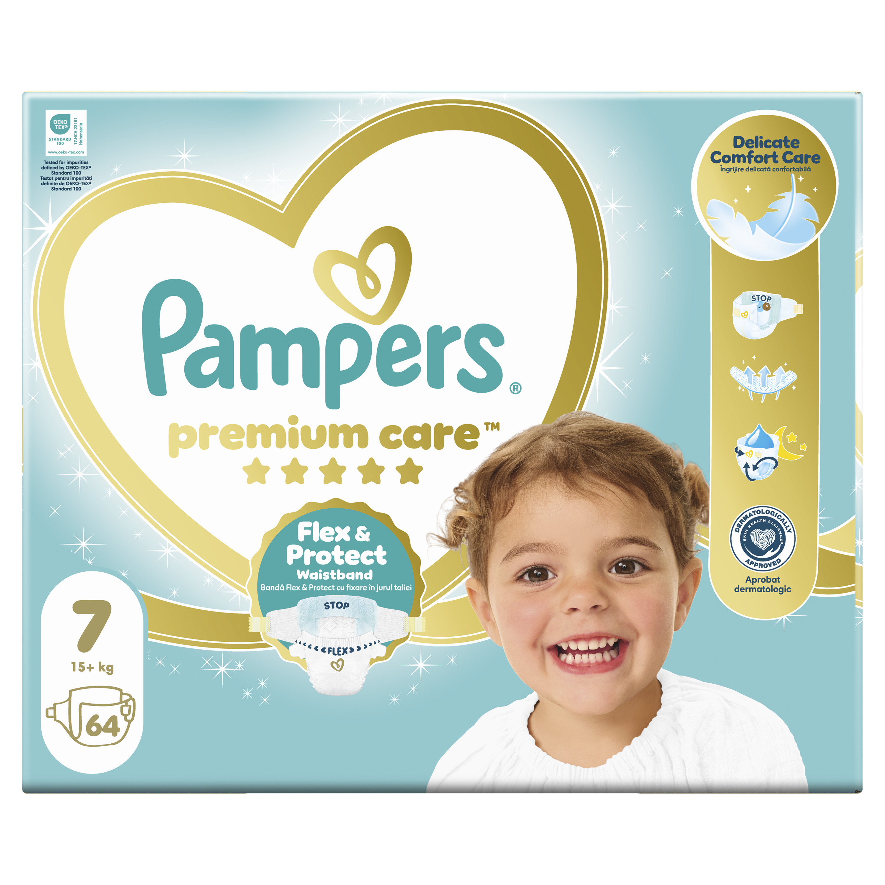 Pampers Premium Care pelene veličina 7 Mega Box 64 kom (15 + kg)