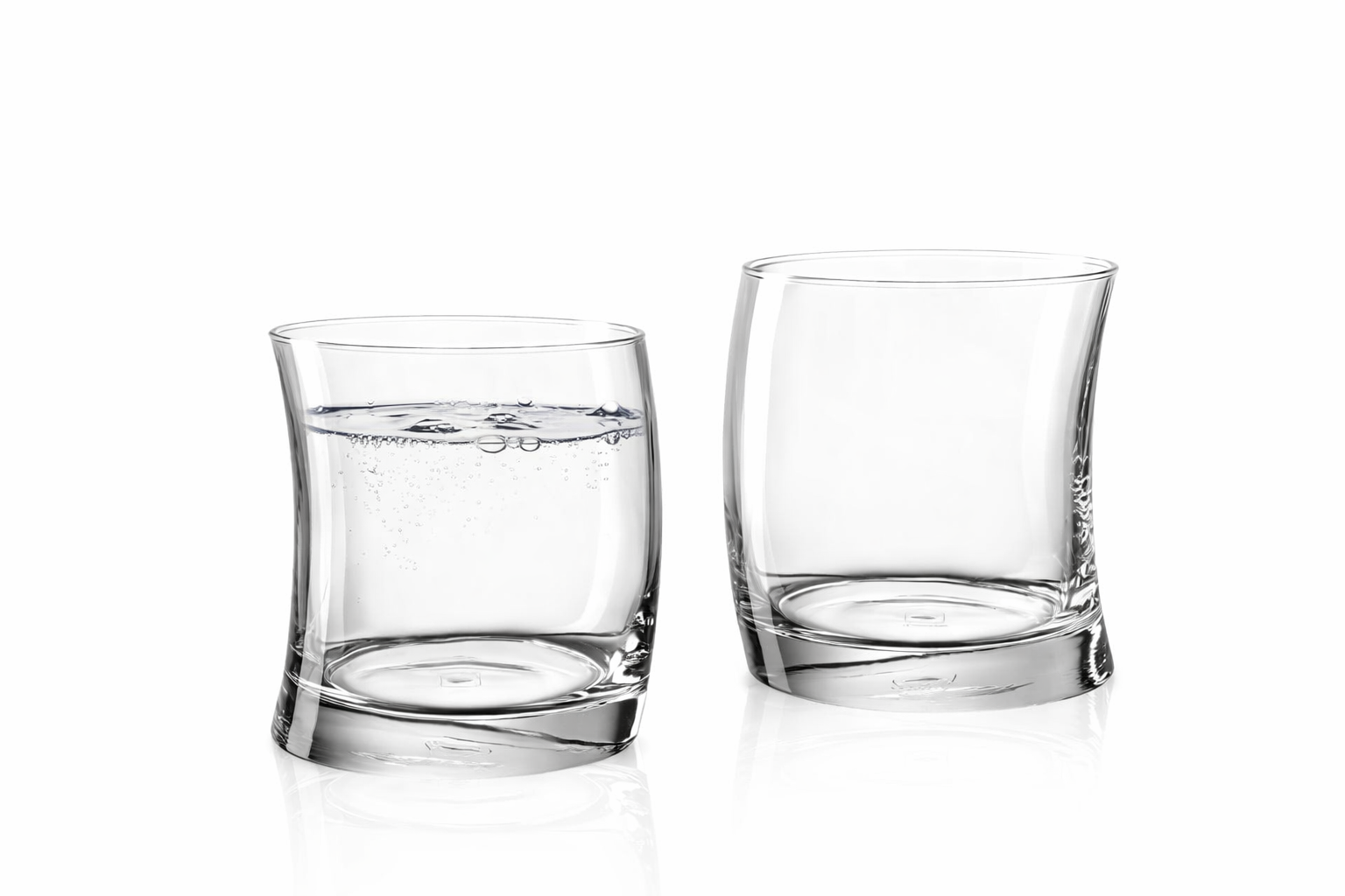 Leonardo set čaša za piće SWING 2/1, 355 ml, crvena i šampanjac / 070701