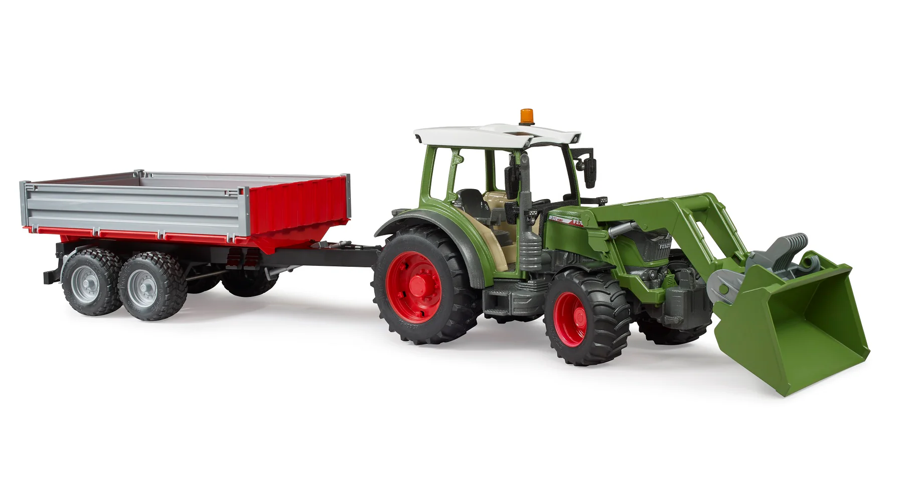 Bruder Fendt Vario 211 s utovarivačem i prikolicom 2182 – prikaz 3