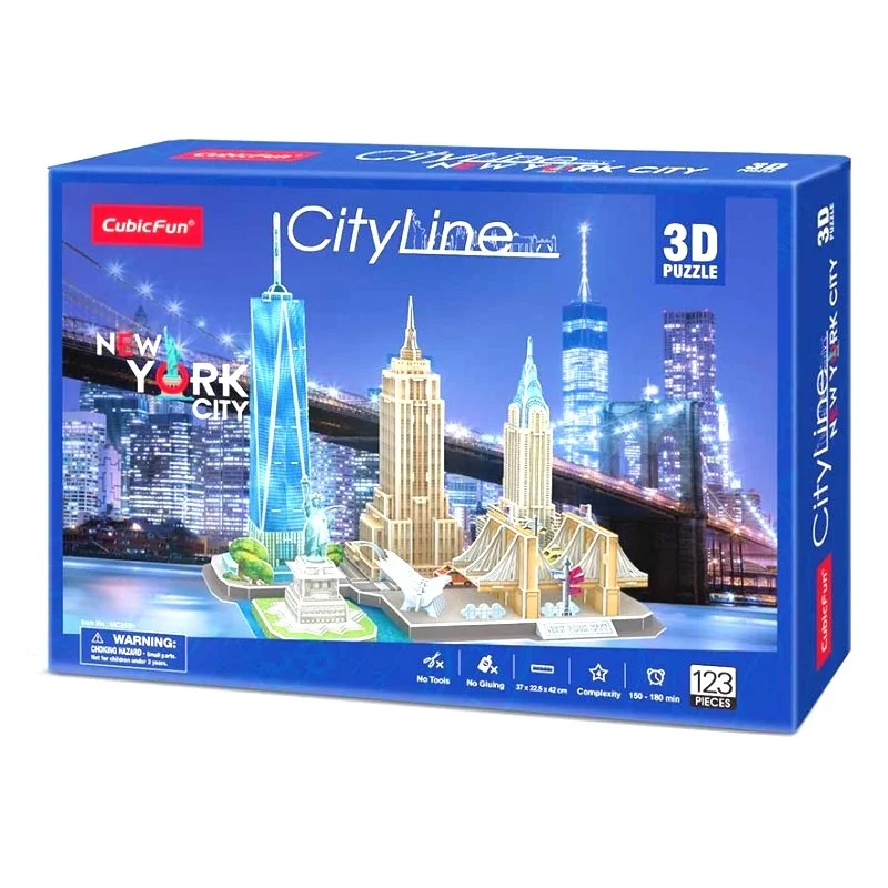 CubicFun 3D puzzle city line New York City / CBF202552