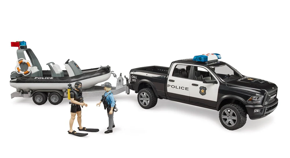 Bruder RAM policijsko auto i brod 2507 – prikaz 4
