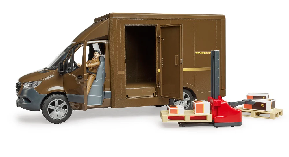 Bruder MB Sprinter UPS s vozačem i dodatnom opremom 2678 – prikaz 3