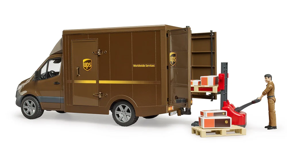 Bruder MB Sprinter UPS s vozačem i dodatnom opremom 2678 – prikaz 4
