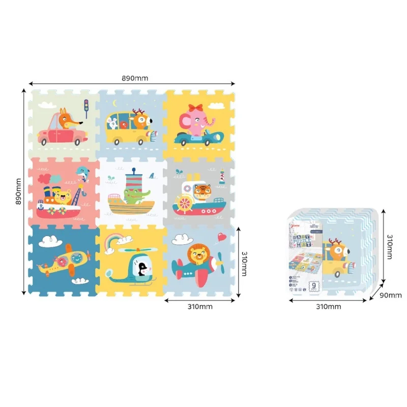 Sunta Sunta podne puzzle srednje 9 komada pz30876 / 31 x 31 x 10 cm