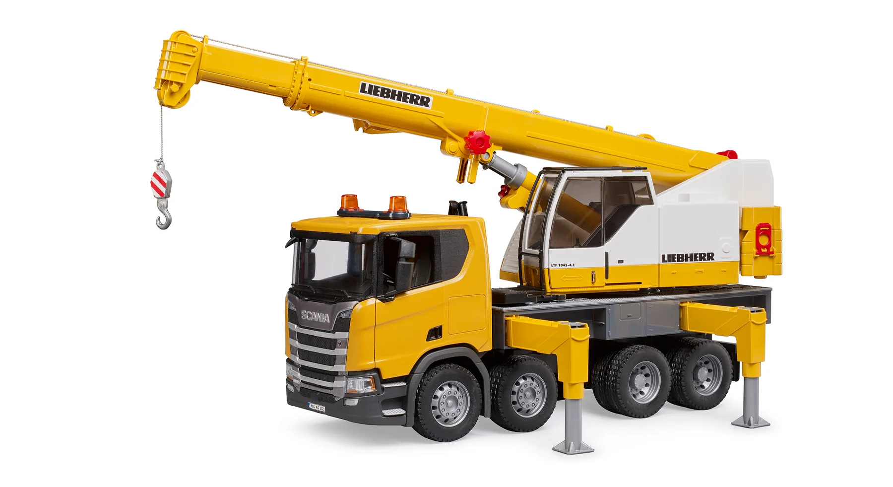 Bruder Scania Super 560R Liebherr kran 3571 u upotrebi