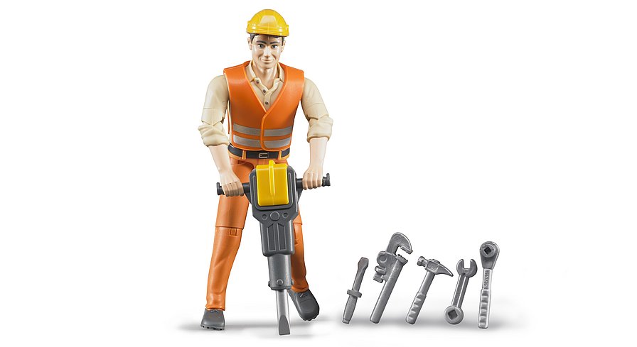 Bruder figura građevinski radnik 60020 u upotrebi