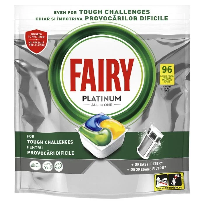 Fairy tablete za pranje posuđa Platinum 96 kom