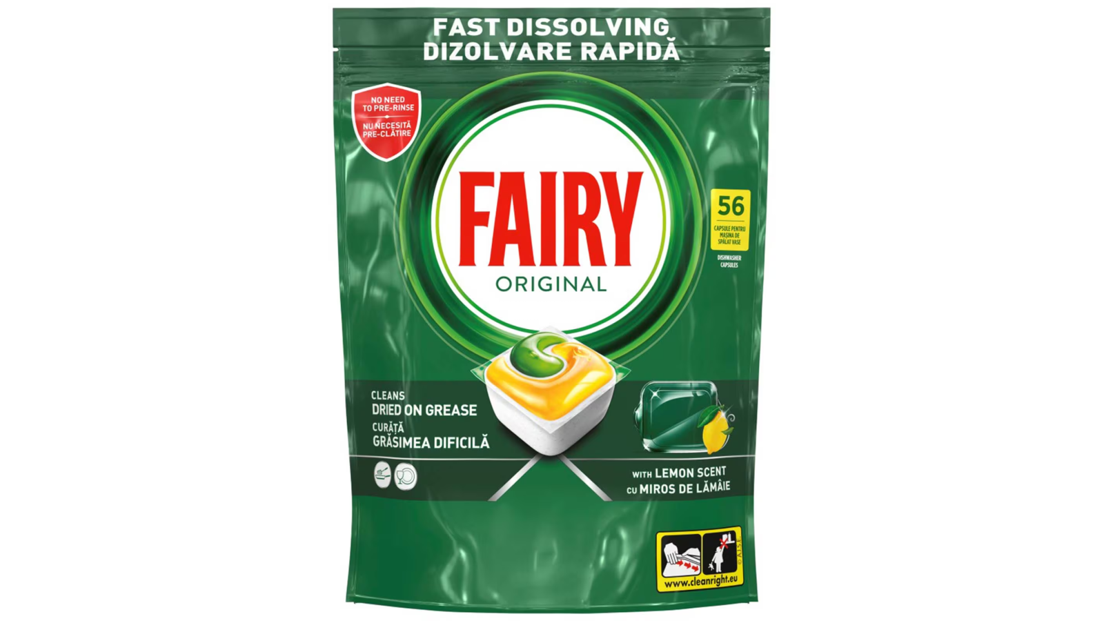 Fairy tablete za pranje posuđa All-in-One 56 kom