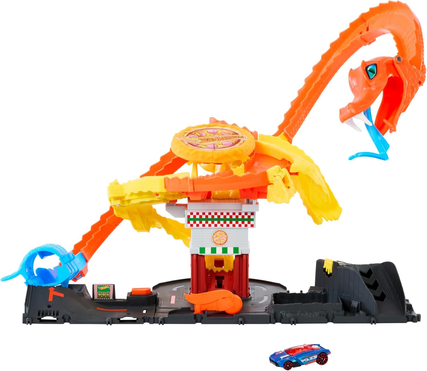 Hot Wheels City set za igru - gladna kobra napada piceriju – prikaz 2