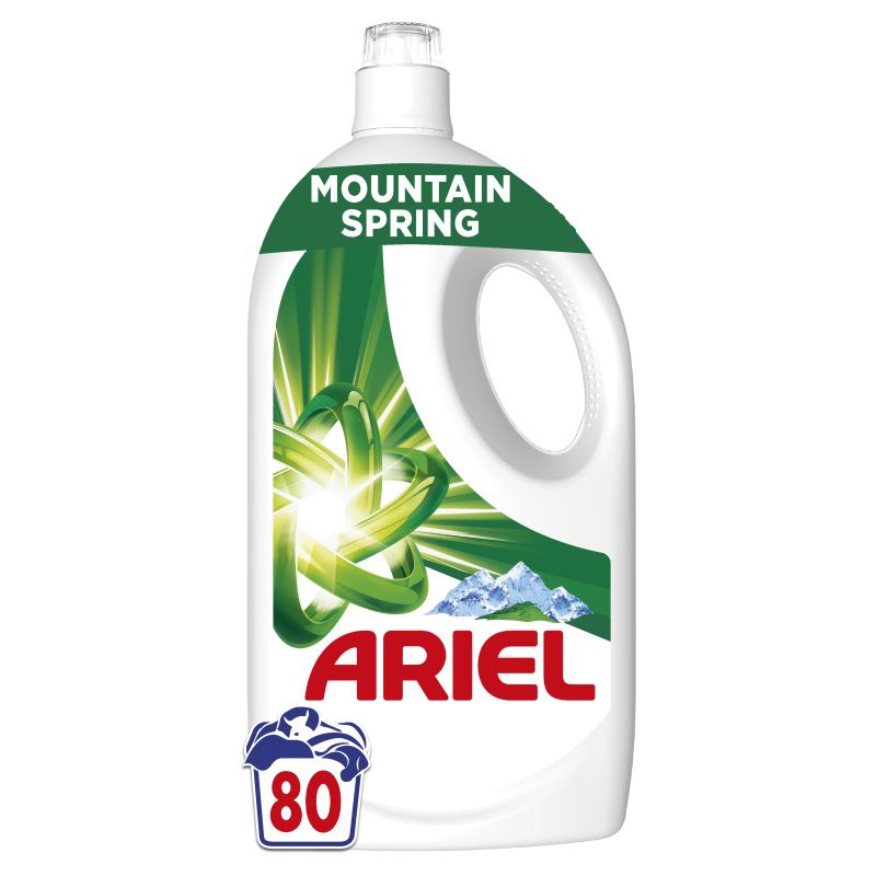 Ariel tečni deterdžent za pranje veša Mountain Spring 3.6 l (80 pranja)