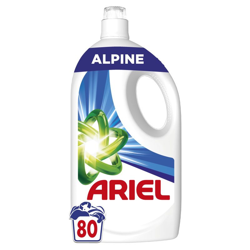 Ariel tečni deterdžent za pranje veša Alpine 3.6 l (80 pranja)