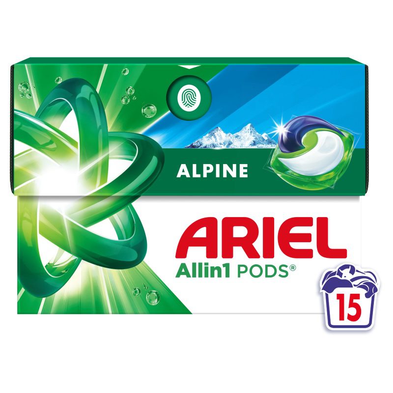 Ariel kapsule za pranje veša Alpine 30 kom