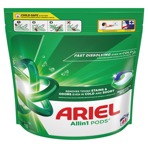 Ariel kapsule za pranje veša Mountain Spring 44 kom