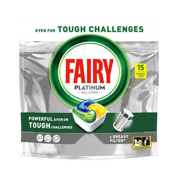 Fairy tablete za pranje posuđa Platinum 15 kom