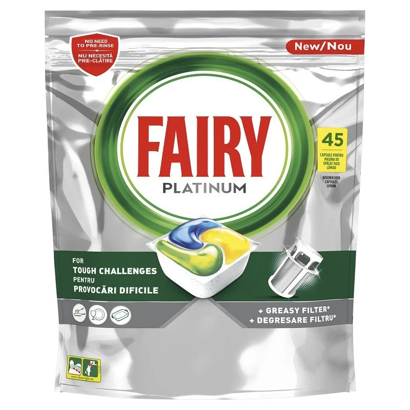 Fairy tablete za pranje posuđa Eclectus Platinum 45 kom