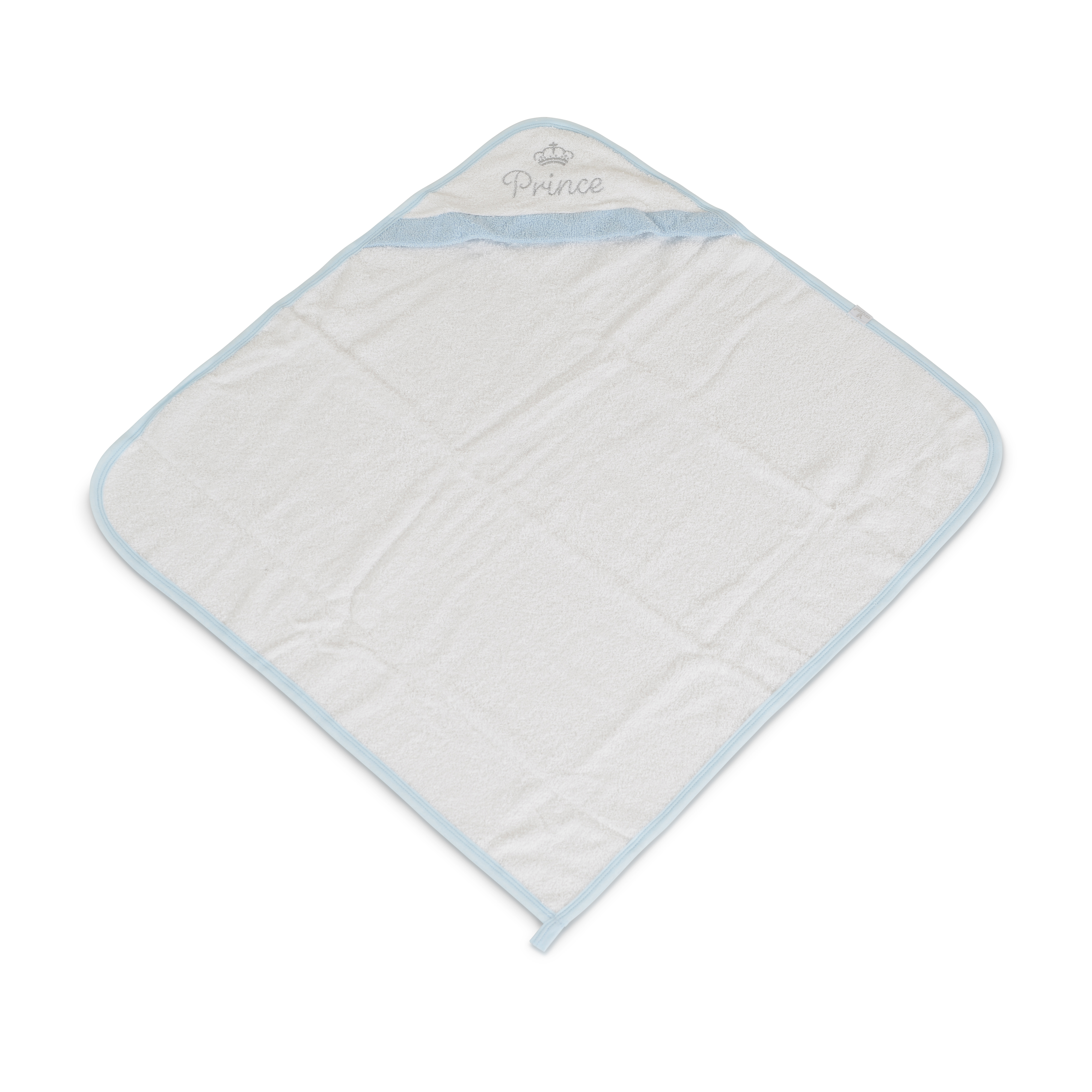 Cangaroo peškir za bebe s kapuljačom Cute Prince, plava, 75 × 75 cm – detalj 3