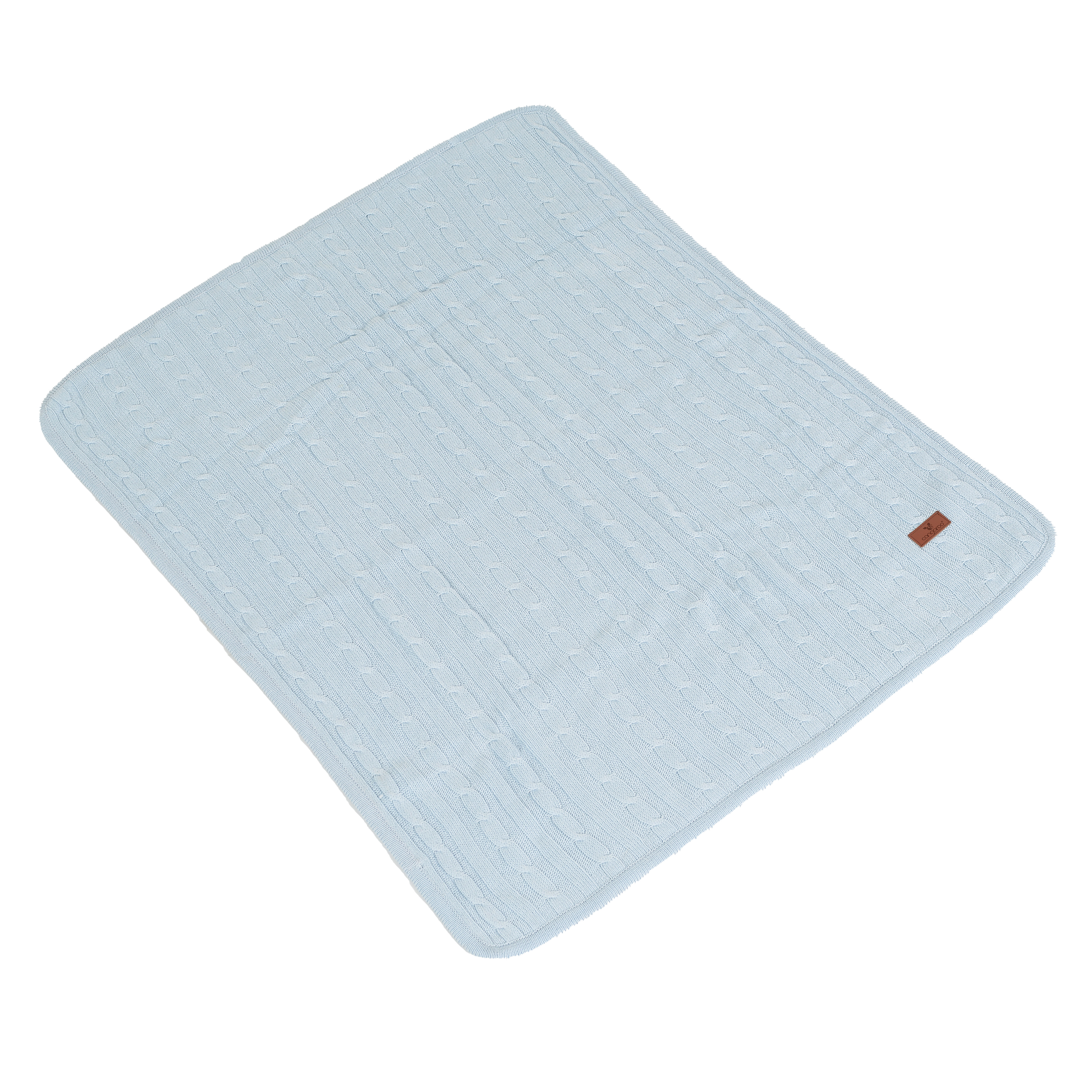 Cangaroo dekica za bebe Sherpy, plava, 75 × 100 cm – detalj 2