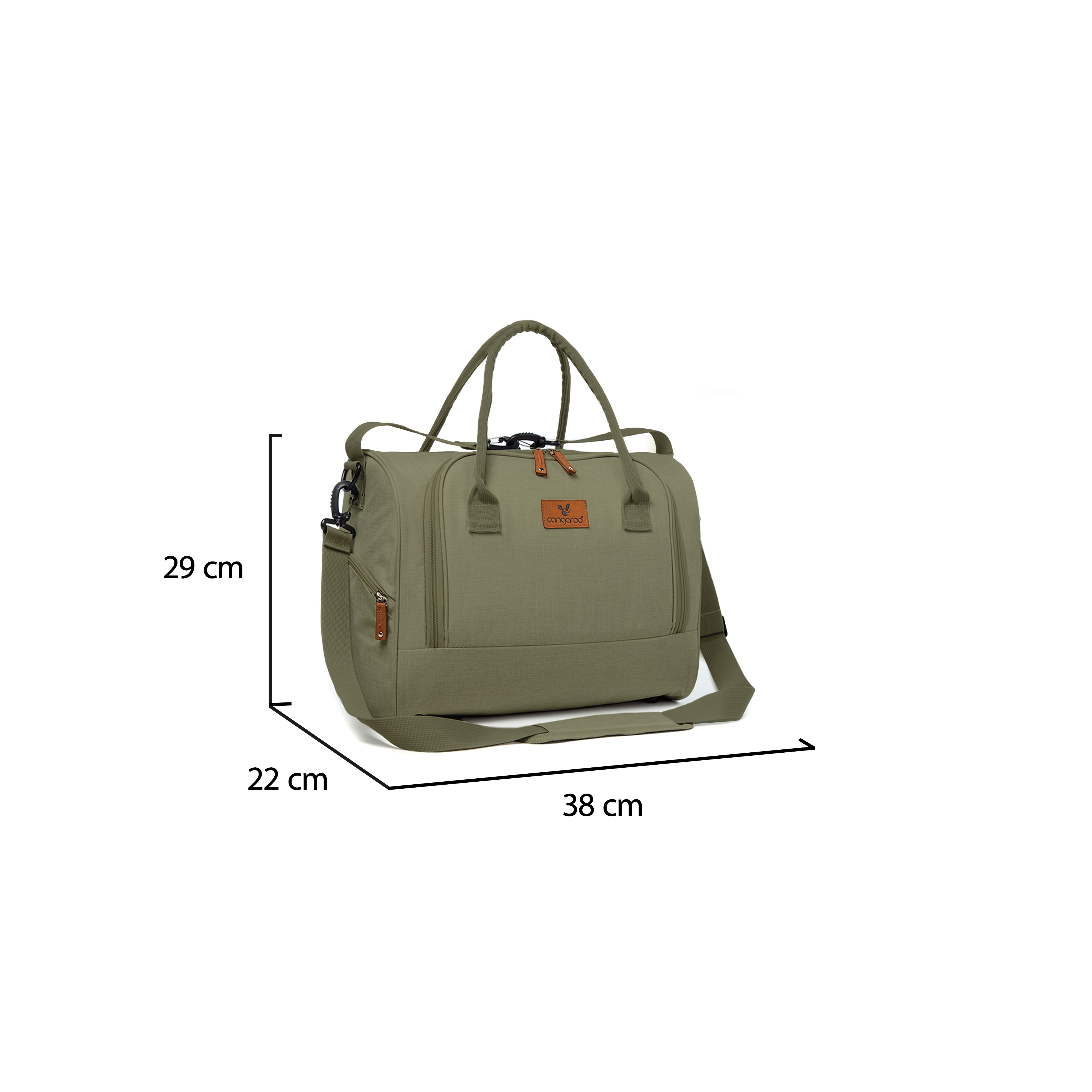 Cangaroo torba za mamu Jossie, zelena – detalj 4
