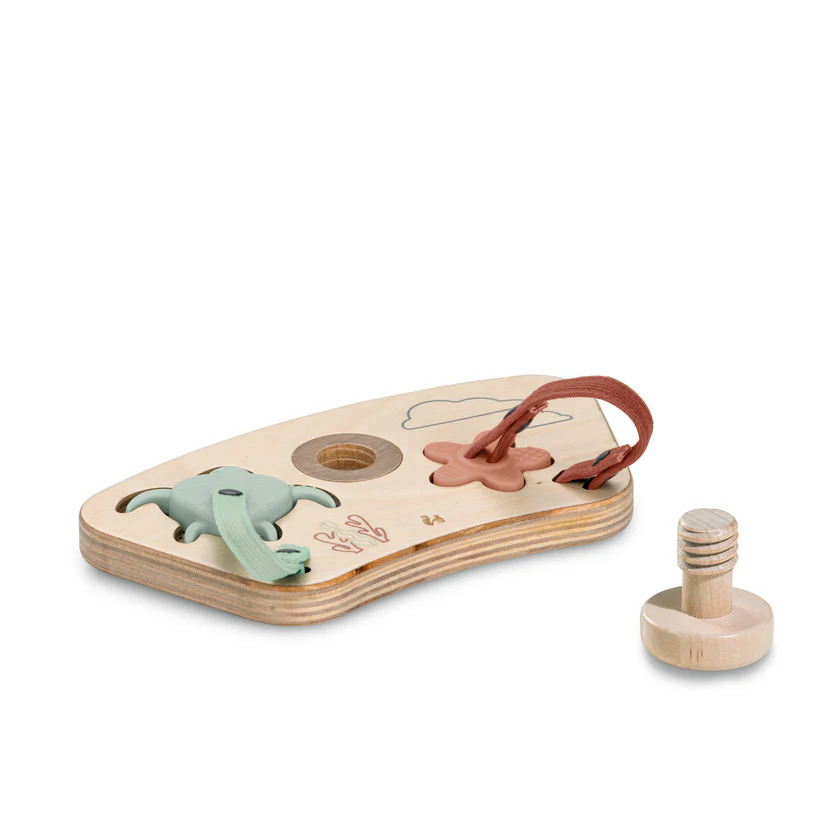 Hauck drvena edukativna igračka Play Puzzling S Kornjača i cvijet