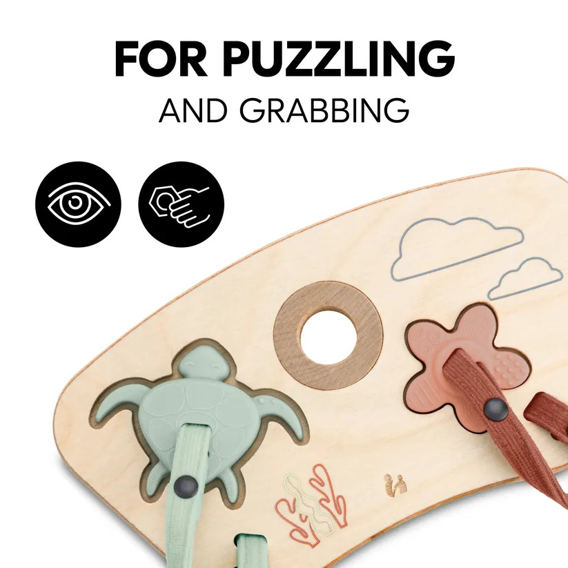 Hauck drvena edukativna igračka Play Puzzling S Kornjača i cvijet – prikaz 4