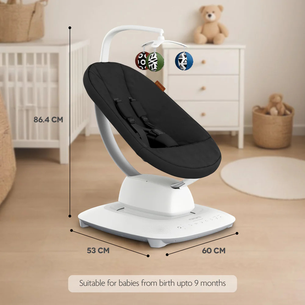 UPPAbaby ležaljka-ljuljačka MamaRoo Smart Swing, Jake tamnosivi Melange – prikaz 3
