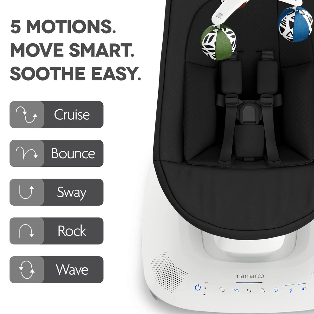 UPPAbaby ležaljka-ljuljačka MamaRoo Smart Swing, Jake tamnosivi Melange – prikaz 5