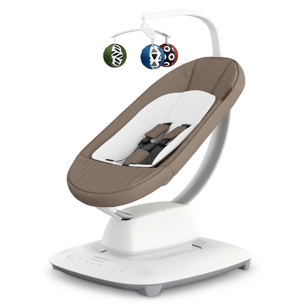 UPPAbaby ležaljka-ljuljačka MamaRoo Smart Swing, Wells Dark Taupe Melange