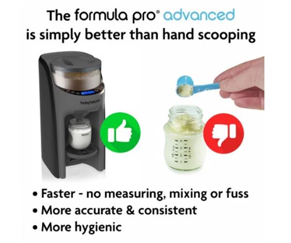 Baby Brezza uređaj za pripremu adaptiranog mlijeka Formula Pro Advanced, tamnosivi – prikaz 4