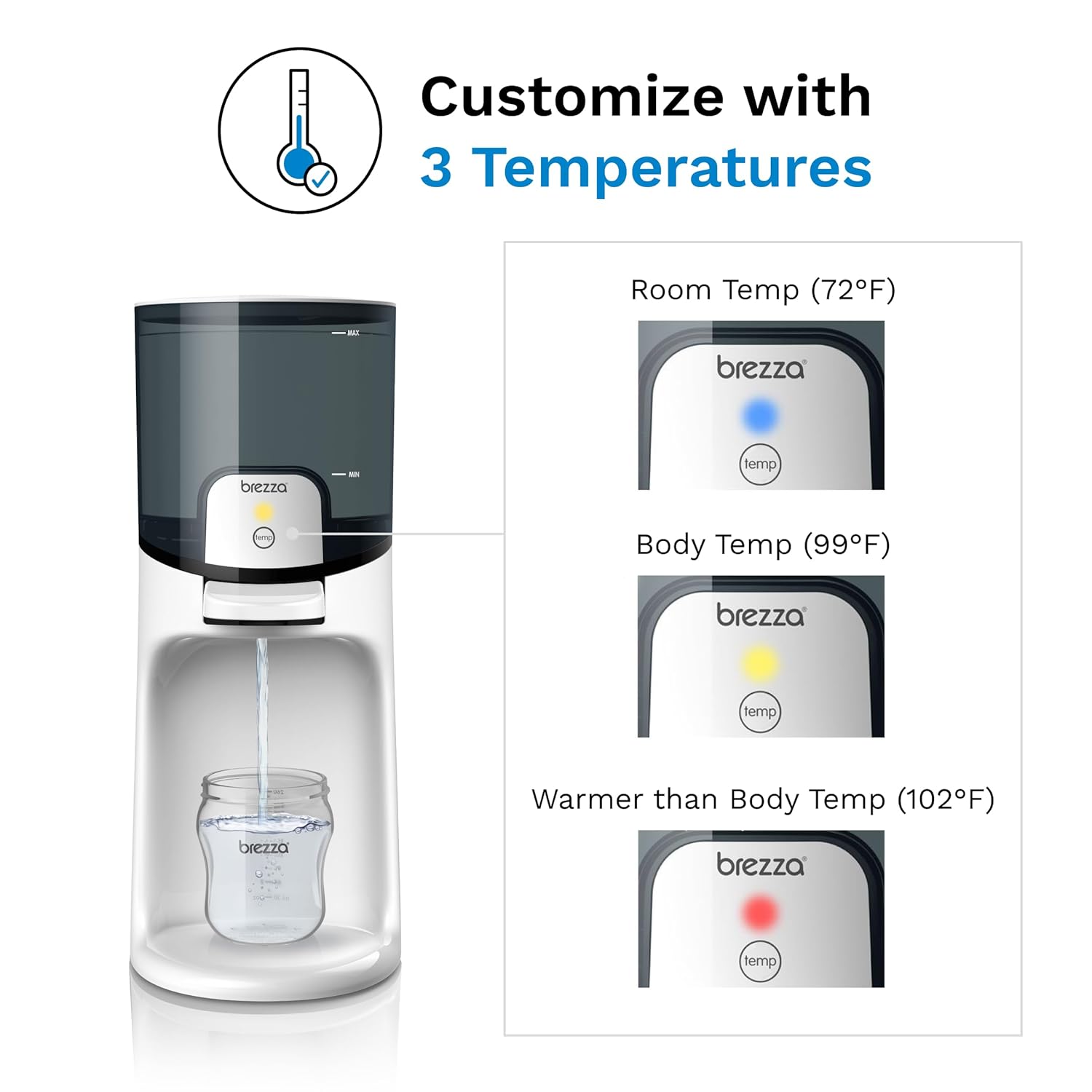 Baby Brezza grijač za vodu Instant Warmer, bijeli – prikaz 3