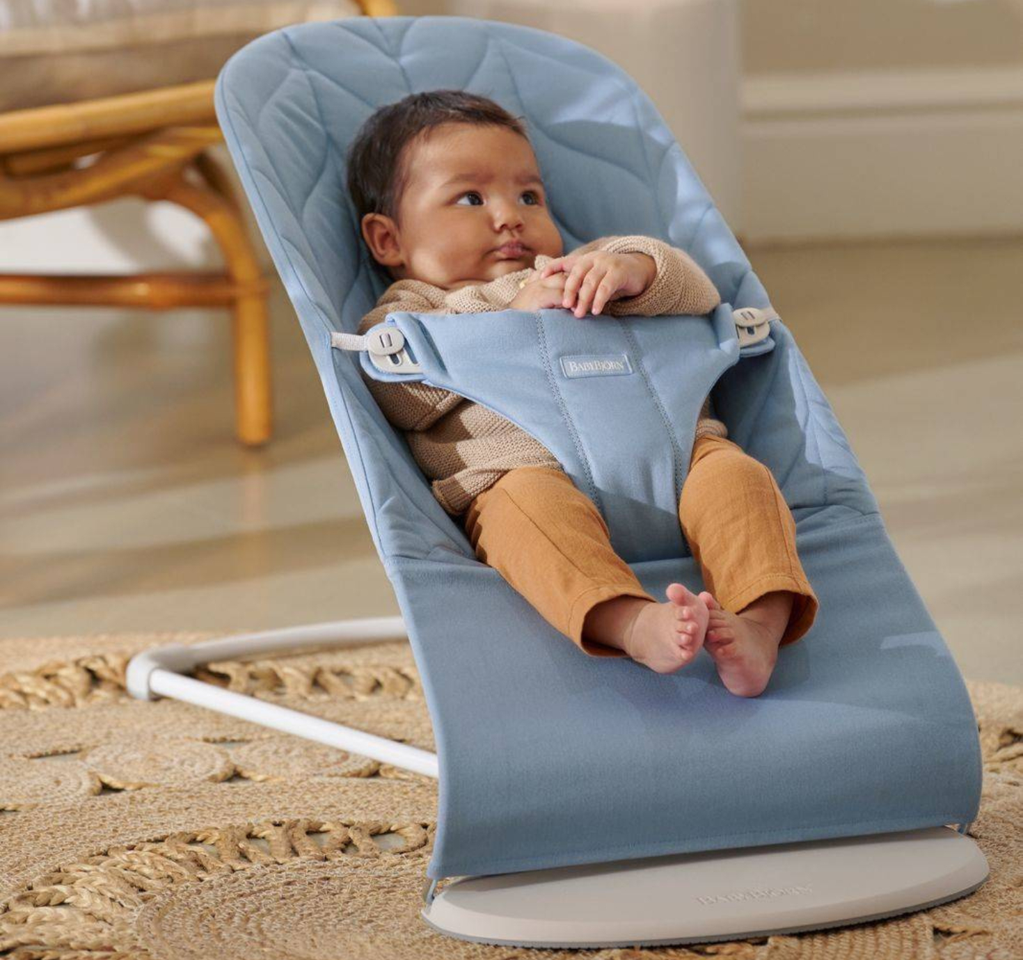 BabyBjörn Bouncer Bliss Woven siva 006217 – prikaz 3